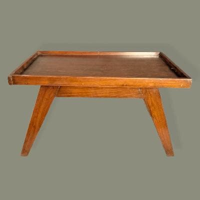 Juego de mesas auxiliares bajas estilo Danés en cedro rojo