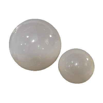 Set de esferas de vidrio soplado opalino