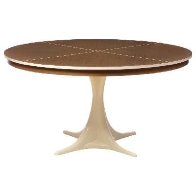 Mesa de comedor en fibra de vidrio y madera laminada