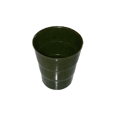 Vaso de picnic plegable en baquelita verde