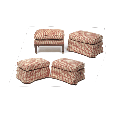 Juego de 4 taburetes estilo Neoclásico en madera (P/U)