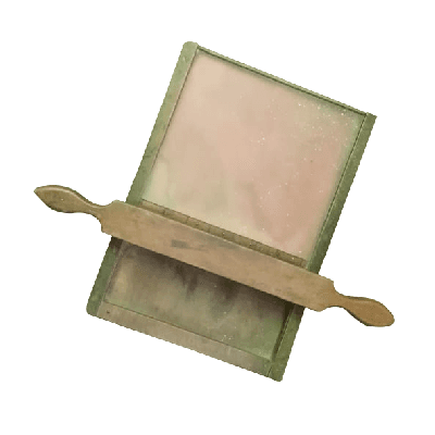 Prensa para barras de pintura al pastel de madera de roble y bronce de la marca Guignard