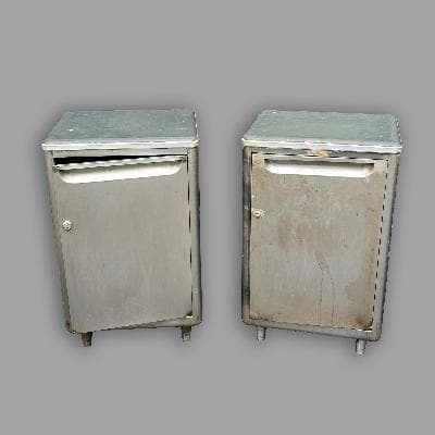 Steele. Par de buros estilo Industrial en acero