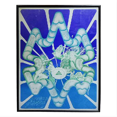 Mike Mcinnerney. Arthur Brown Flowerman Versus Fuzz Game. Litografía offset