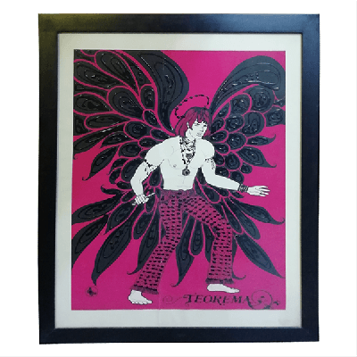 Miguel Cano ODonnell. Teorema. Serigrafía con puffy paint