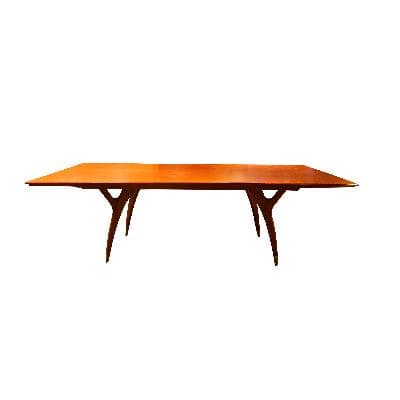 Eugenio Escudero. Mesa de comedor estilo Danés en madera de cedro