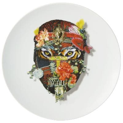 Plato para postre Mister Tiger Love Who You Want. Diseño de Christian Lacroix