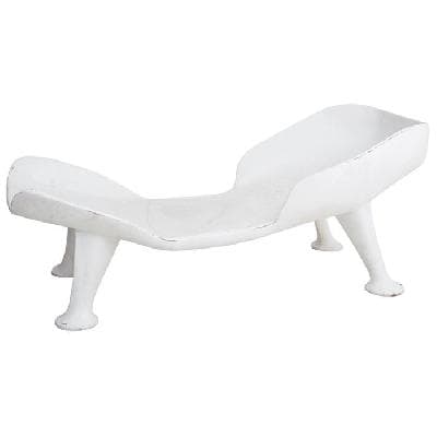 Waldemar Sjölander. Tumbona de fibra de vidrio blanca