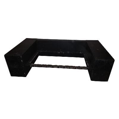 Soporte para love seat en madera laqueada negra