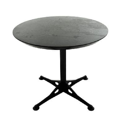 Bruce Burdick para Herman Miller. Mesa de comedor con cubierta de mármol negro