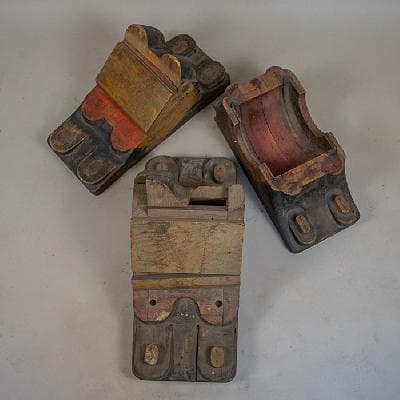 Juego de 3 moldes en madera