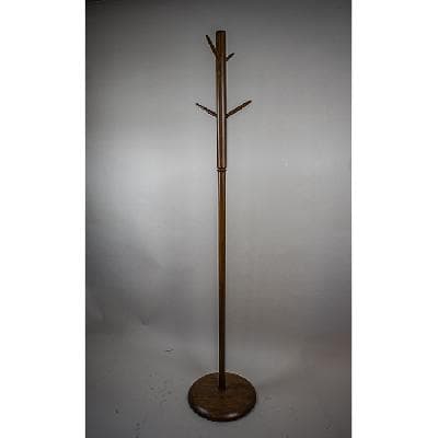 Industrias Ruiz Galindo. Perchero de madera de caoba