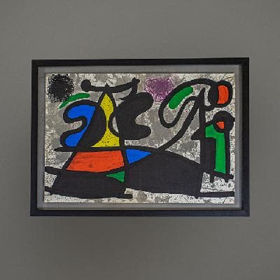 Joan Miró. Sin título. Litografía sin número de tiraje