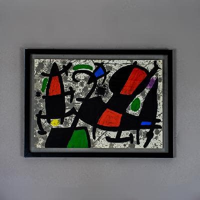 Joan Miró. Sin título. Litografía sin número de tiraje