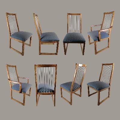 Juego de sillas de encino. 6 DISPONIBLES SIN BRAZOS