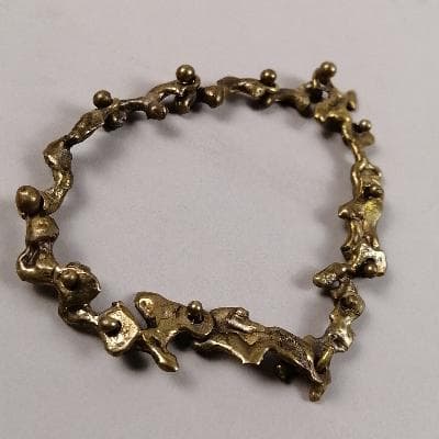 Pal Kepenyes. Pulsera, años 70 en bronce