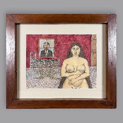 Nahum B. Zenil. Sin título. Mixta sobre cartón