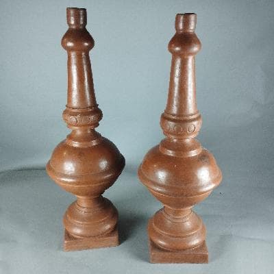 Par de bases para lámpara de mesa en barro