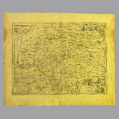 Mapa Antiguo. La fieras de ronda. 