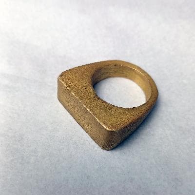 Maria Jose de Simon. Anillo plata .925 chapado en oro