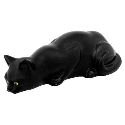 Bordallo Pinheiro. Gato cazador en loza policromada