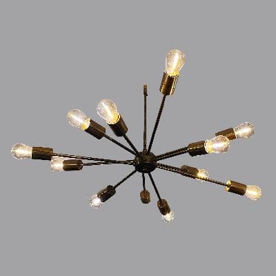 Lámpara de techo Sputnik en latón