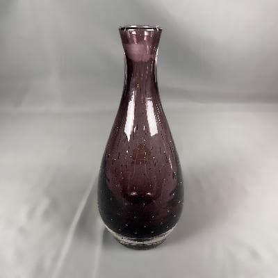 Florero en cristal de Murano sommerso color uva