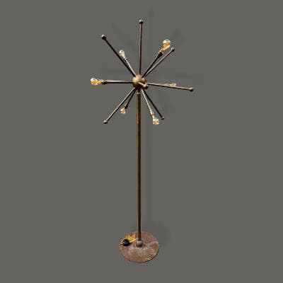 Lámpara de pie Sputnik en bronce