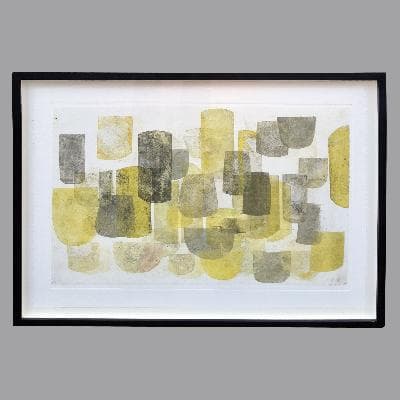 Ana López - Montes. Pensamiento en flor. Chine collé