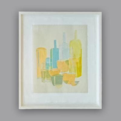 Ana López - Montes. Acidulado II. Collage sobre papel de algodón