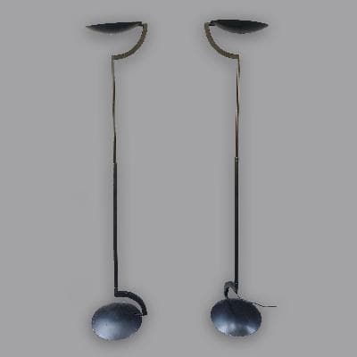 Mario Barbaglia y Marco Colombo para Italiana Luce. Par de lámparas de pie Eco Terra